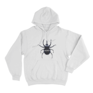 Saosin Beetle Logo Unisex Hoodie White